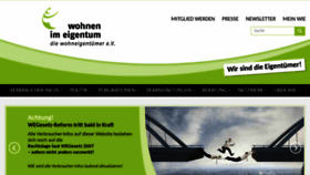 What Wohnen-im-eigentum.de website looked like in 2020 (3 years ago)