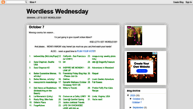 What Wordlesswednesday.com website looked like in 2020 (3 years ago)