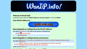 What Wanip.info website looked like in 2020 (3 years ago)
