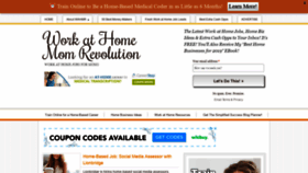 What Workathomemomrevolution.com website looked like in 2020 (3 years ago)