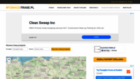 What Wyznacz-trase.pl website looked like in 2020 (3 years ago)