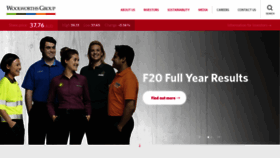 What Woolworthslimited.com.au website looked like in 2020 (3 years ago)