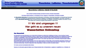 What Wasserbetten-wasserbett-onlineshop.de website looked like in 2020 (3 years ago)