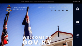 What Www.gov.ky website looked like in 2020 (3 years ago)