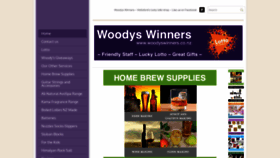 What Woodyswinners.co.nz website looked like in 2020 (3 years ago)
