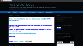 What Wwe-impactmods.blogspot.com website looked like in 2020 (3 years ago)