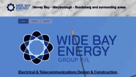 What Widebayenergygroup.com website looked like in 2020 (3 years ago)