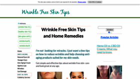 What Wrinkle-free-skin-tips.com website looked like in 2020 (3 years ago)