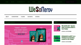 What Wesonerdy.com website looked like in 2020 (3 years ago)