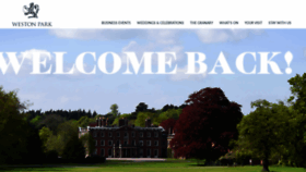 What Weston-park.com website looked like in 2020 (3 years ago)