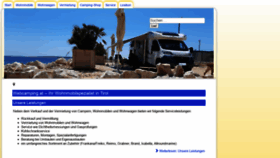What Webcamping.at website looked like in 2020 (3 years ago)