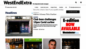 What Westendextra.com website looked like in 2020 (3 years ago)