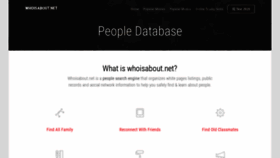 What Whoisabout.net website looked like in 2020 (3 years ago)