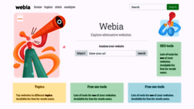 What Webia.io website looked like in 2020 (3 years ago)