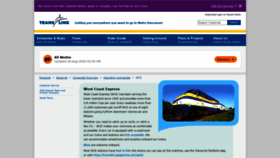 What Westcoastexpress.com website looked like in 2020 (3 years ago)