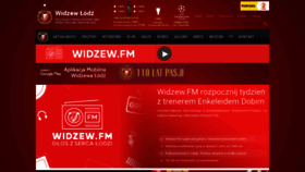 What Widzew.com website looked like in 2020 (3 years ago)