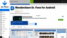 What Wondershare-dr-fone-for-android.en.uptodown.com website looked like in 2020 (3 years ago)
