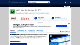 What Wifi-mobile-partner.software.informer.com website looked like in 2020 (3 years ago)