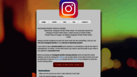 What Watchinsta.com website looked like in 2020 (3 years ago)