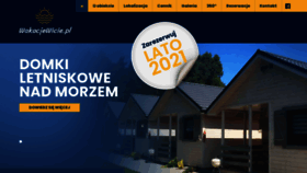What Wakacjemorze.pl website looked like in 2020 (3 years ago)