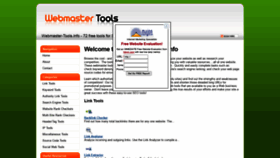 What Webmaster-tools.info website looked like in 2020 (3 years ago)