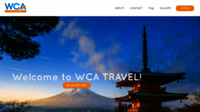 What Wcatravel.com website looked like in 2020 (3 years ago)