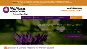What Wellwomanacupunctureboulder.com website looked like in 2020 (3 years ago)