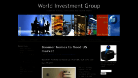 What Worldinvestmentgroups.com website looked like in 2020 (3 years ago)