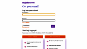 What Webmail04.register.com website looked like in 2020 (3 years ago)