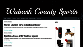 What Wabashcountysports.com website looked like in 2020 (3 years ago)