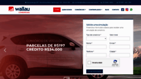 What Wallauconsorcios.com.br website looked like in 2020 (3 years ago)