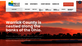 What Warrickcounty.gov website looked like in 2020 (3 years ago)