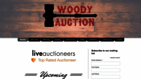 What Woodyauction.com website looked like in 2020 (3 years ago)