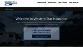 What Westernstarinsurance.com website looked like in 2020 (3 years ago)