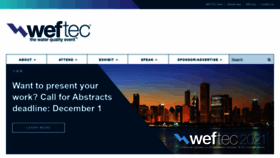 What Weftec.org website looked like in 2020 (3 years ago)