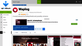 What Waplog-chat-dating-meet-friend.en.uptodown.com website looked like in 2020 (3 years ago)