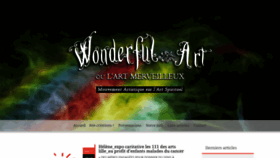 What Wonderful-art.fr website looked like in 2020 (3 years ago)