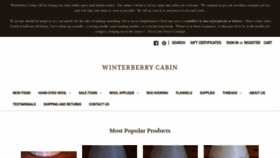 What Winterberrycabin.com website looked like in 2020 (3 years ago)