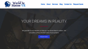 What Worldinmotionvr.com website looked like in 2020 (3 years ago)