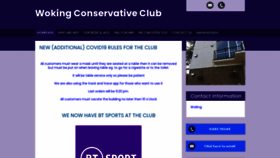 What Wokingconservativeclub.co.uk website looked like in 2020 (3 years ago)
