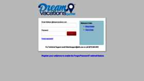What Webmail.dreamvacations.com website looked like in 2020 (3 years ago)