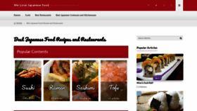 What Welovejapanesefood.com website looked like in 2020 (3 years ago)
