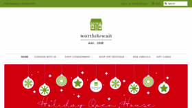 What Worththewaitusa.com website looked like in 2020 (3 years ago)