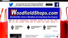 What Woodfieldshops.com website looked like in 2020 (3 years ago)