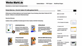 What Werbe-markt.de website looked like in 2020 (3 years ago)