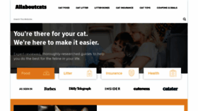 What Wwwallaboutcats.com website looked like in 2020 (3 years ago)