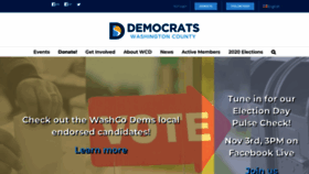 What Washcodems.org website looked like in 2020 (3 years ago)