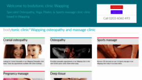 What Wappingosteopathy.co.uk website looked like in 2020 (3 years ago)