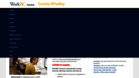 What Workbccentre-surreywhalley.ca website looked like in 2020 (3 years ago)