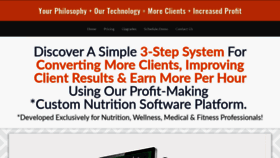 What Whatworksnutritionsoftware.com website looked like in 2020 (4 years ago)
